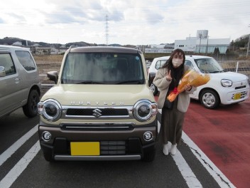 新車ハスラーＪスタイルⅡ　ご納車です