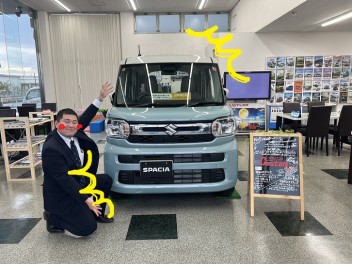 新型スペーシアがきました(^^)/