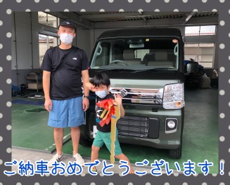 塩見様のエブリイワゴンを納車致しました！
