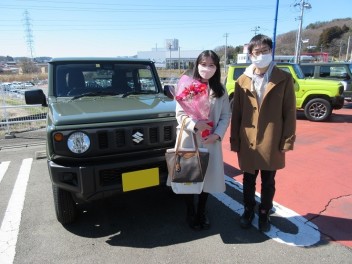 新車ジムニーご納車です