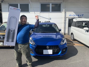 H様にスイフトスポーツご納車させて頂きました！そして、なんと！当選致しました！！