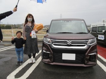 新車ソリオご納車です(^^)