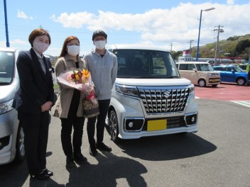 スペーシア　カスタムご納車です！