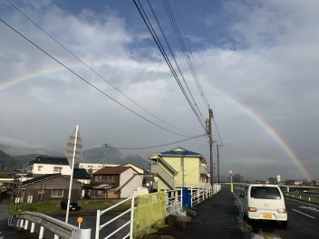 癒し～虹がすごかったです！！