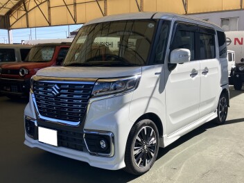 富津市にお住まいのK様にスペーシアカスタムをご納車いたしました。