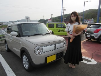 新車ラパン、S様ご納車頂きました！