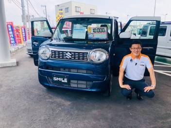 新しいお車！ワゴンRスマイルございます！是非ご来店くださいませ!