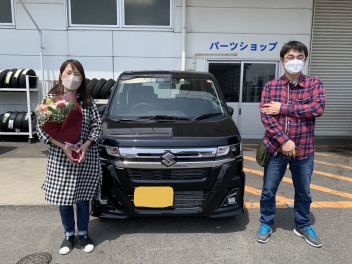 N様にワゴンRをご納車させて頂きました