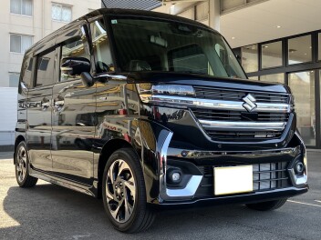 富津市にお住まいのF様にスペーシアカスタムをご納車いたしました。