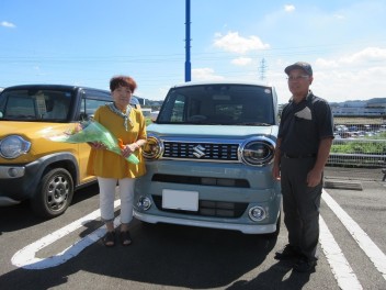 新車ワゴンＲスマイルご納車です！