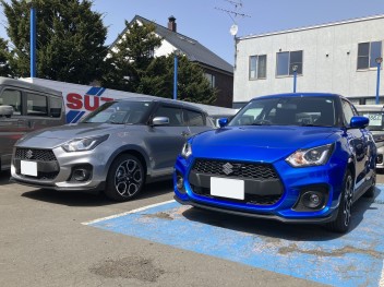 祝納車！偶然の２台横並びスイフトスポーツ！