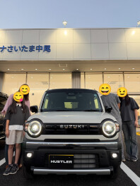 【新車納車】ハスラー タフワイルド 4WDをご納車！ソフトベージュ×ブラック2トーンの魅力的な一台！