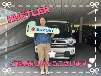 ハスラーＪスタイルのご納車ありがとうございます♪