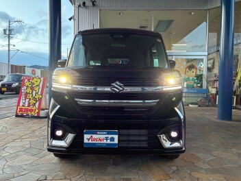 元当社試乗車のスペーシアカスタム黒のお買得中古車入庫しました♪♪