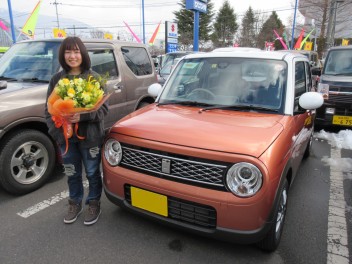 E様に特別なラパン、ご納車です♡