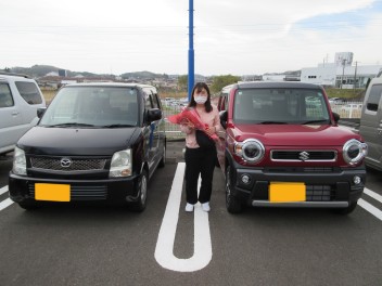 新車ハスラーご納車頂きました！！