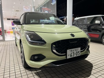 新型スイフト試乗車の準備完了致しました！