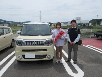 新車ワゴンＲスマイルご納車です！