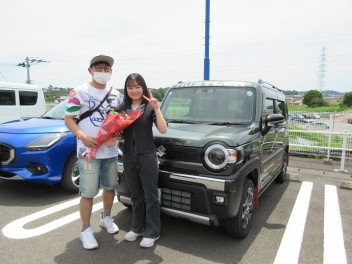 新車ハスラー　タフワイルドご納車頂きました！