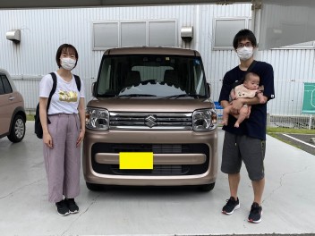 N様　スペーシアご納車おめでとうございます！