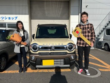 T様にハスラーをご納車させて頂きました