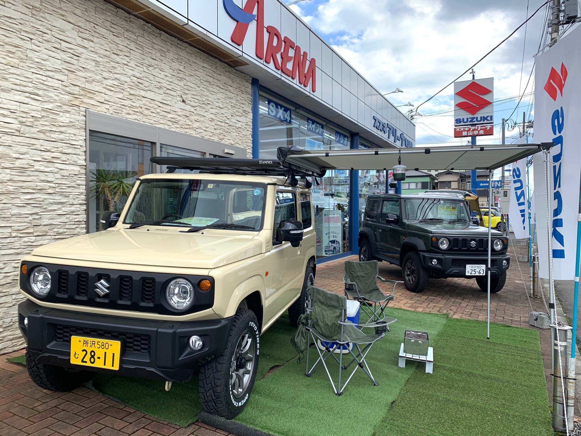 キャンプ仕様車を展示しております その他 お店ブログ スズキアリーナ狭山中央