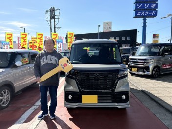 A様にスペーシアベースをご納車させて頂きました