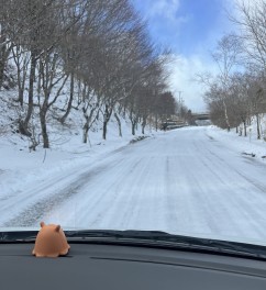 雪道ドライブ
