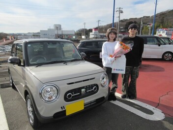 新車ラパンＬＣご納車頂きました！