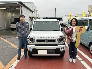 M様にハスラーをご納車させて頂きました