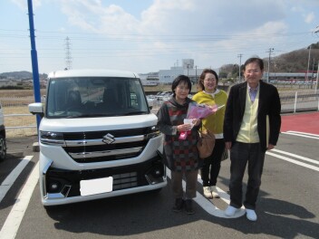 新車スペーシアカスタム、ご納車いただきました！！！