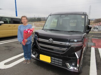 新車スペーシアカスタムご納車いただきました！！！