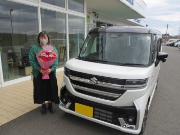 新車スペーシアカスタムご納車頂きました！