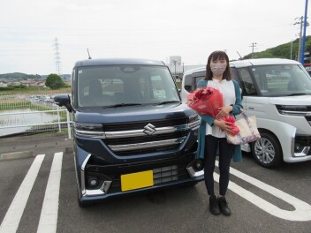 新車スペーシアカスタムご納車です！