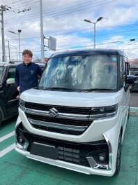 O様　スペーシアカスタムご納車おめでとうございます。