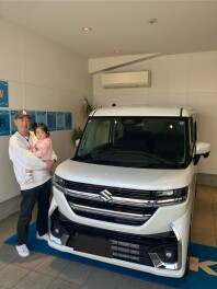 M様　スペーシアカスタムご納車おめでとうございます。