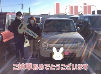 ★ラパンご納車です★