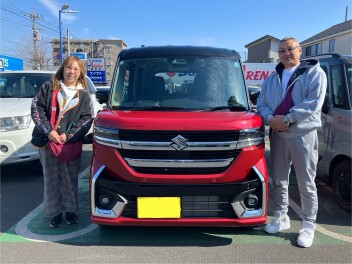 スペーシアカスタムをご納車しました。