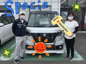 Ａ様、スペーシアカスタムのご納車おめでとうございます！