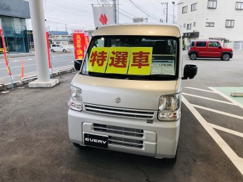 １台限定　特選ワンプライス車　エブリイ　ご成約いただきました(^^♪