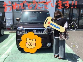 Ｙ様、ワゴンＲスマイルのご納車おめでとうございます☺