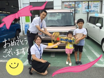 Ｍ様、スペーシアのご納車おめでとうございます！