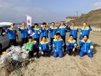 千里浜清掃！！