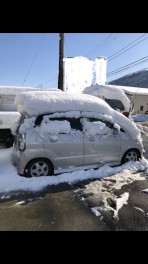 突然の雪にご注意を！！