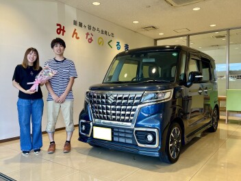 スペーシアカスタム納車させていただました。
