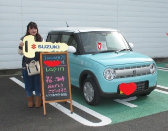 ラパン納車しました  !