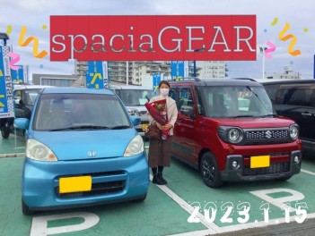 スペーシアギア納車しました！！