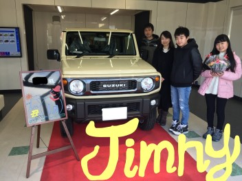 長らくお待たせしたジムニーを納車しました！