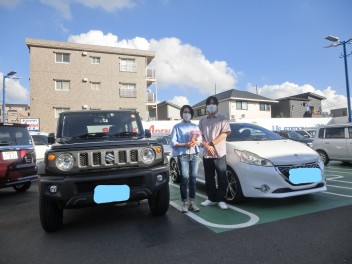 ジムニーシエラ納車させていただきました！