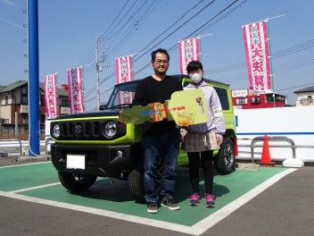 本日のお納車　ありがとうございました。